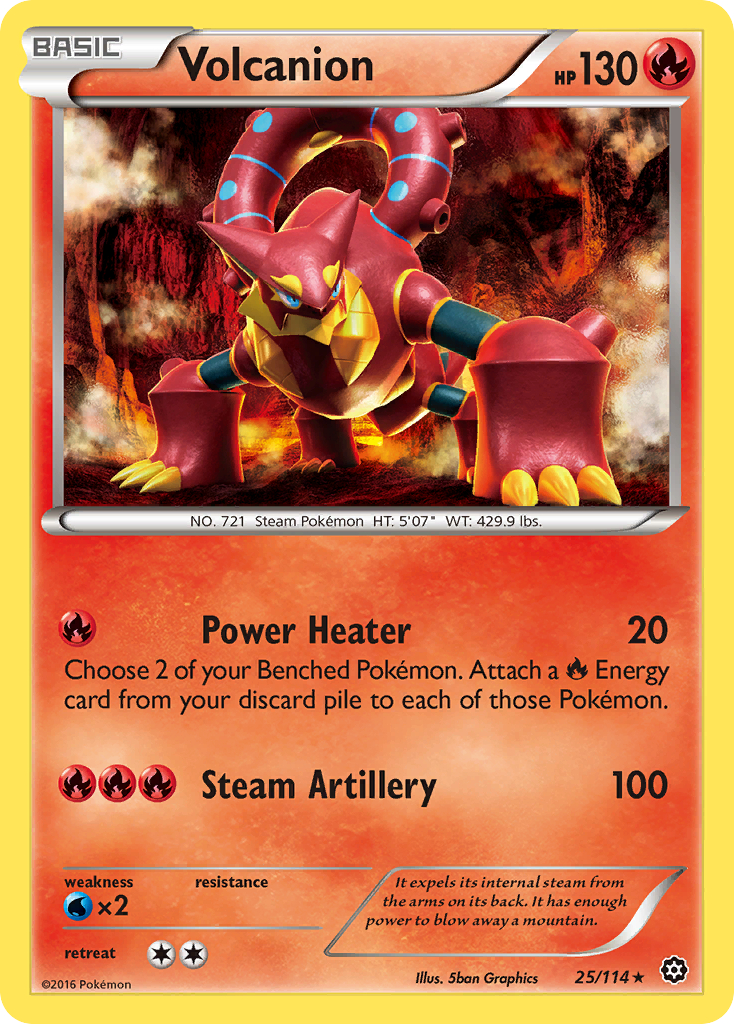 Volcanion (25/114) [XY: Steam Siege] | Good Games Modbury