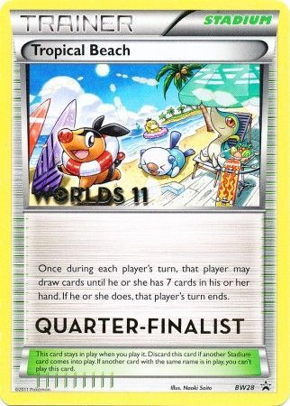 Tropical Beach (BW28) (Quarter Finalist) [Black & White: Black Star Promos] | Good Games Modbury