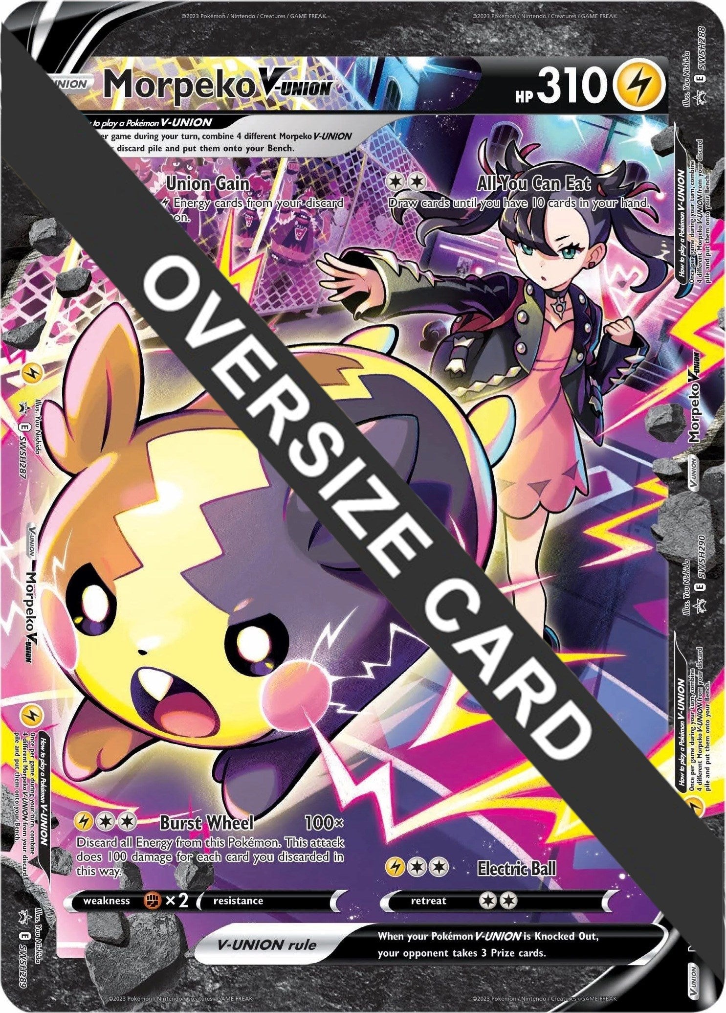 Morpeko V-UNION (SWSH287-290) (Jumbo Card) [Sword & Shield: Black Star Promos] | Good Games Modbury