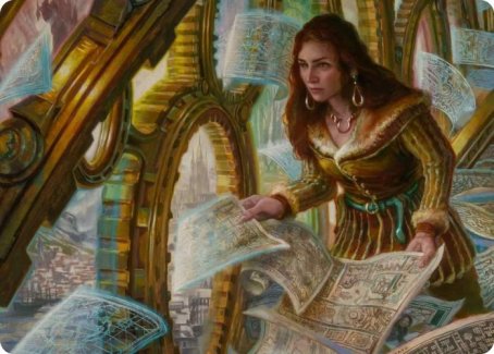 Cartographer's Survey Art Card [Innistrad: Crimson Vow Art Series] | Good Games Modbury