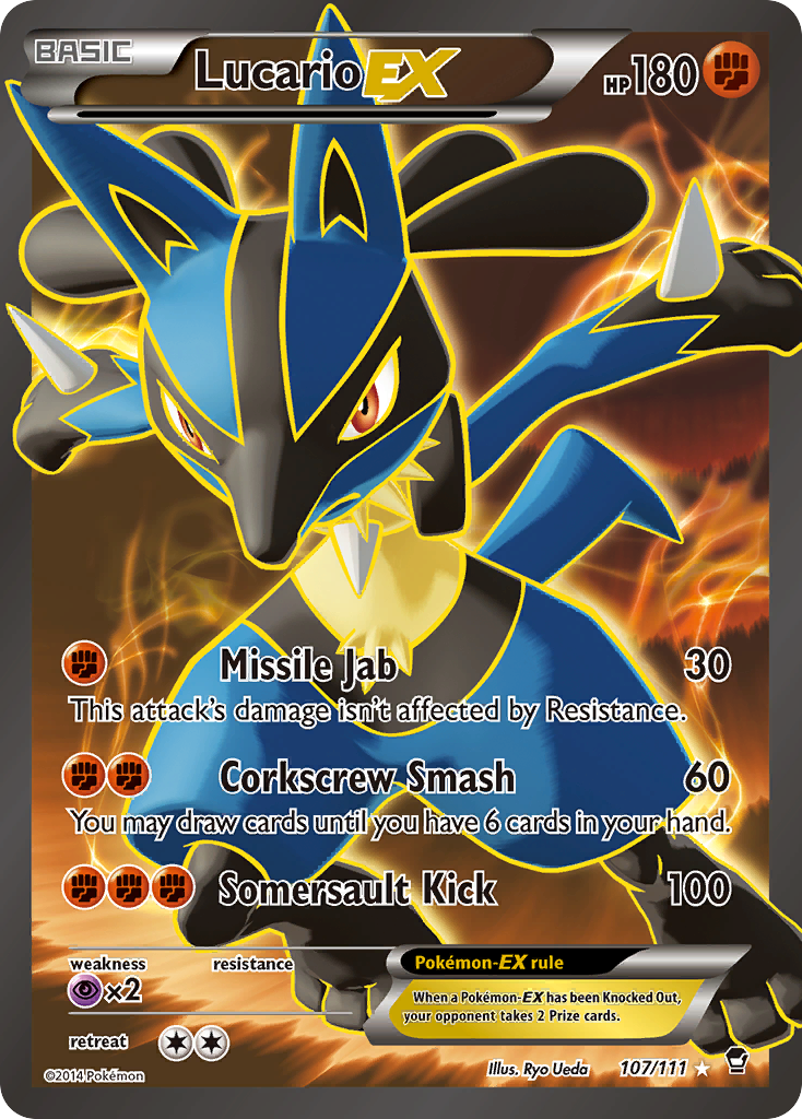 Lucario EX (107/111) [XY: Furious Fists] | Good Games Modbury