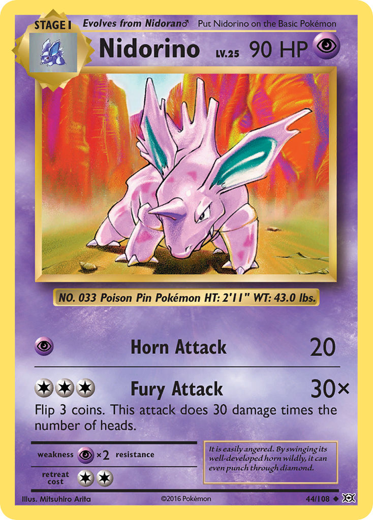 Nidorino (44/108) [XY: Evolutions] | Good Games Modbury