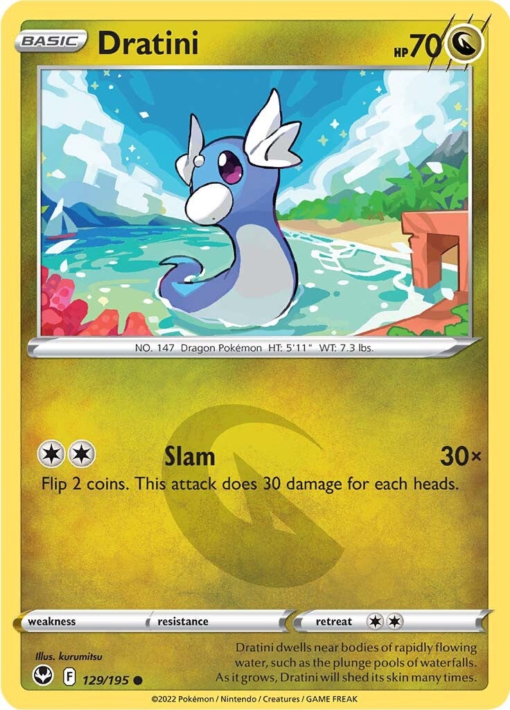 Dratini (129/195) [Sword & Shield: Silver Tempest] | Good Games Modbury