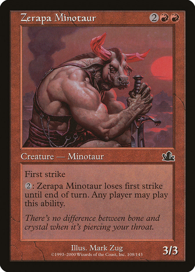 Zerapa Minotaur [Prophecy] | Good Games Modbury
