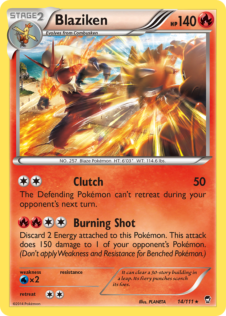 Blaziken (14/111) [XY: Furious Fists] | Good Games Modbury