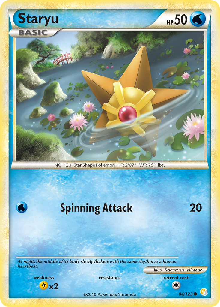 Staryu (84/123) [HeartGold & SoulSilver: Base Set] | Good Games Modbury