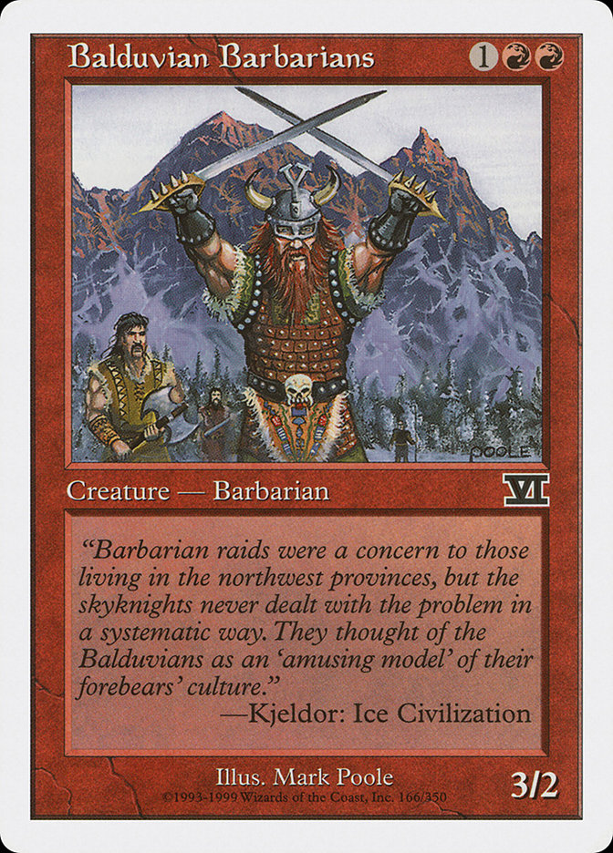 Balduvian Barbarians [Classic Sixth Edition] | Good Games Modbury