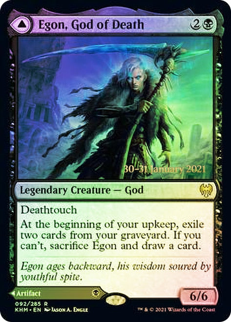 Egon, God of Death // Throne of Death [Kaldheim Prerelease Promos] | Good Games Modbury