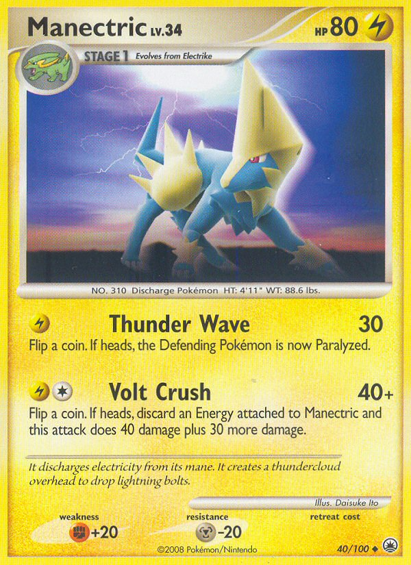 Manectric (40/100) [Diamond & Pearl: Majestic Dawn] | Good Games Modbury