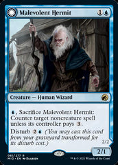 Malevolent Hermit // Benevolent Geist [Innistrad: Midnight Hunt] | Good Games Modbury