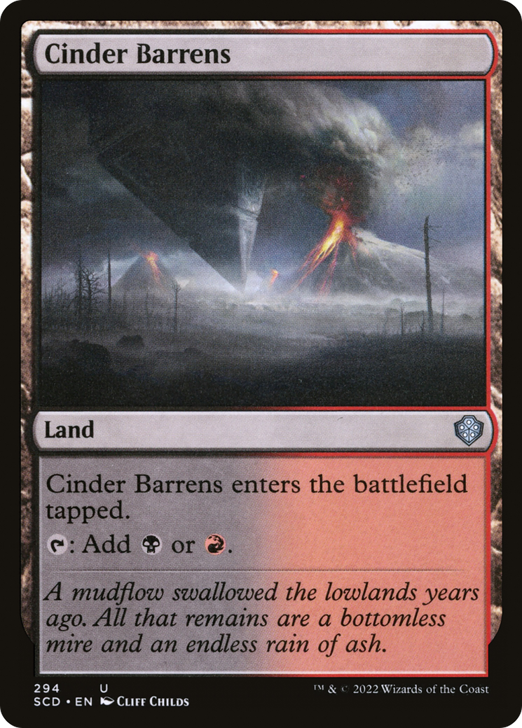 Cinder Barrens [Starter Commander Decks] | Good Games Modbury