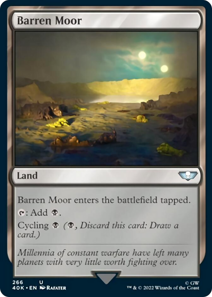 Barren Moor (Surge Foil) [Universes Beyond: Warhammer 40,000] | Good Games Modbury