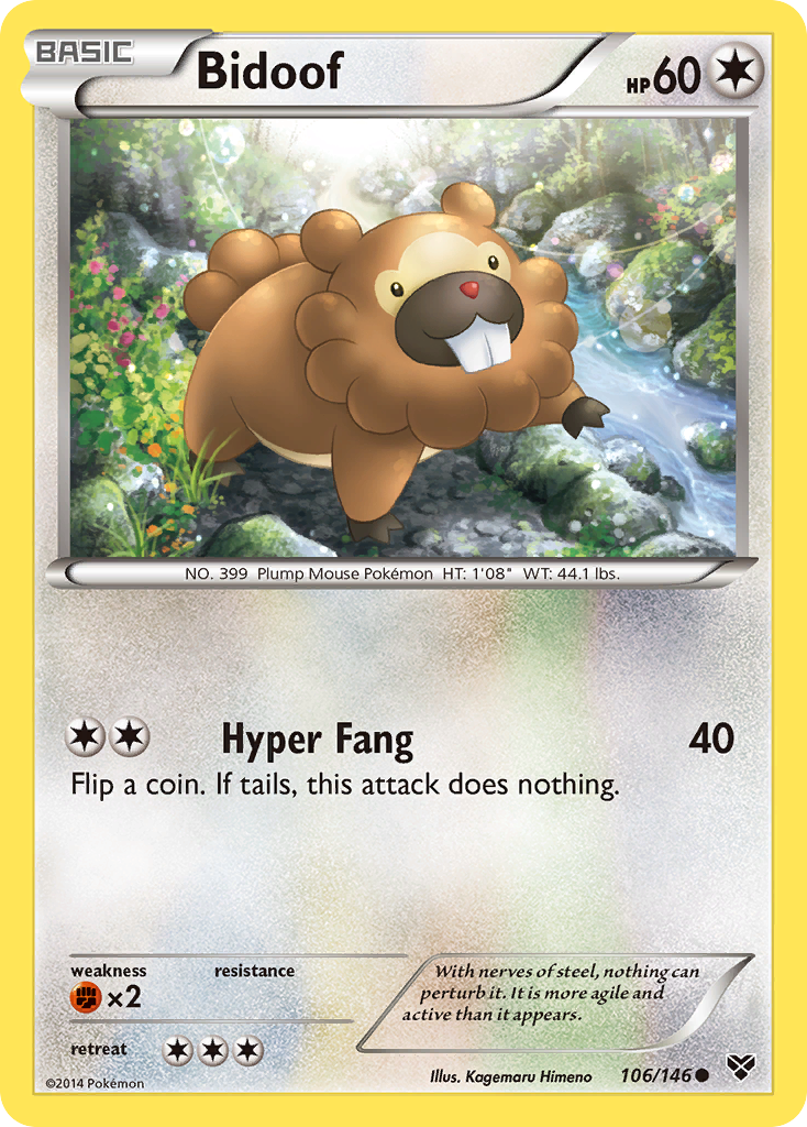 Bidoof (106/146) [XY: Base Set] | Good Games Modbury