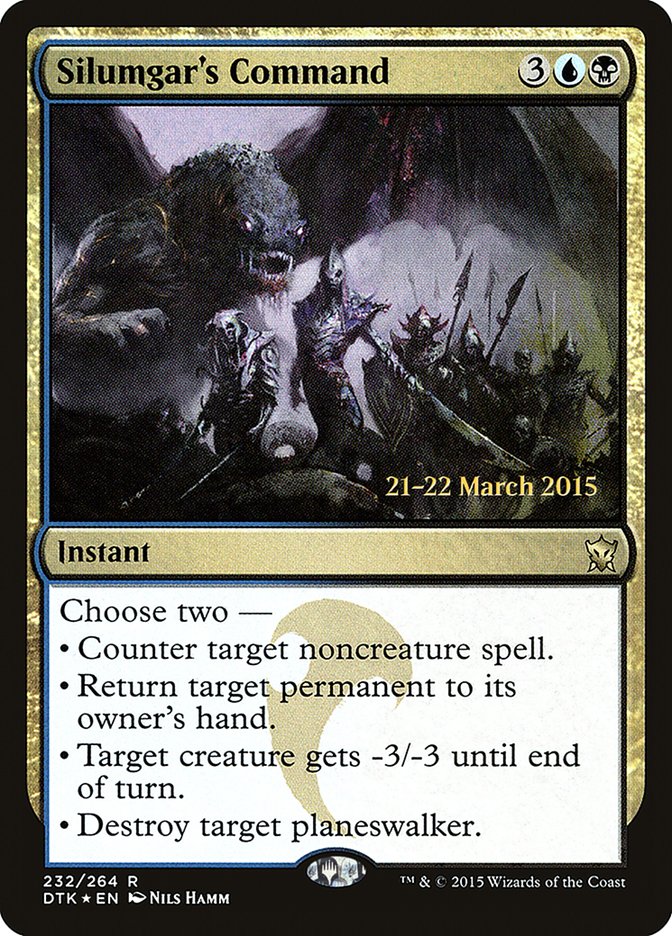 Silumgar's Command [Dragons of Tarkir Prerelease Promos] | Good Games Modbury