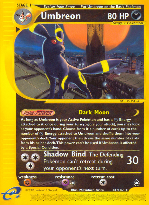 Umbreon (41/147) [Aquapolis] | Good Games Modbury