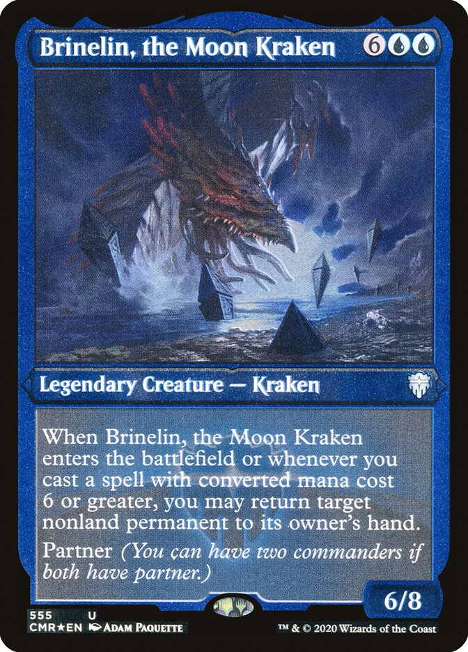 Brinelin, the Moon Kraken (Etched) [Commander Legends] | Good Games Modbury