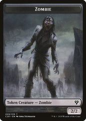 Human Soldier (005) // Zombie Double-Sided Token [Commander 2020 Tokens] | Good Games Modbury