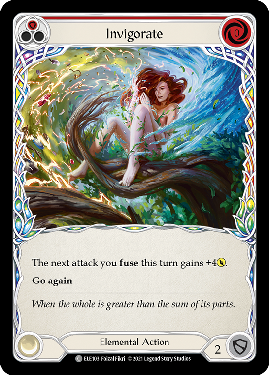 Invigorate (Red) [ELE103] (Tales of Aria)  1st Edition Rainbow Foil | Good Games Modbury