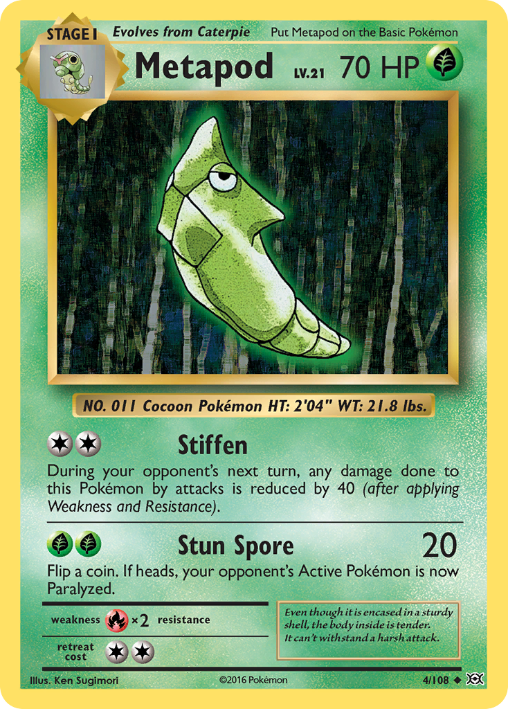 Metapod (4/108) [XY: Evolutions] | Good Games Modbury