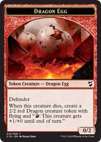 Dragon Egg // Dragon Double-Sided Token [Commander 2018 Tokens] | Good Games Modbury