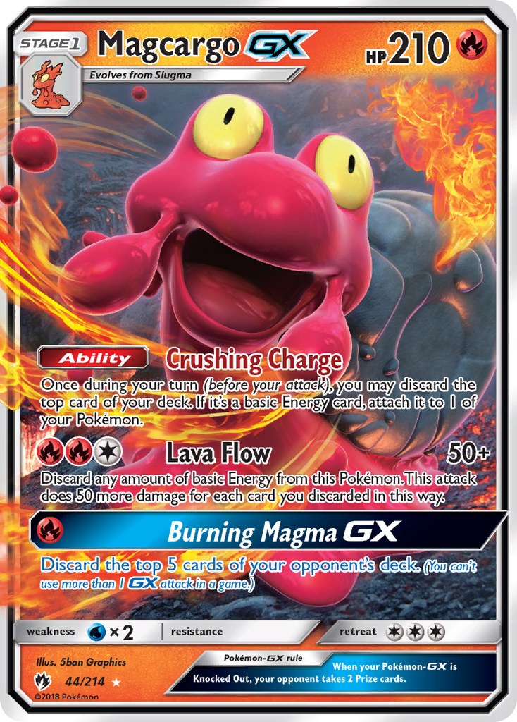 Magcargo GX (44/214) [Sun & Moon: Lost Thunder] | Good Games Modbury