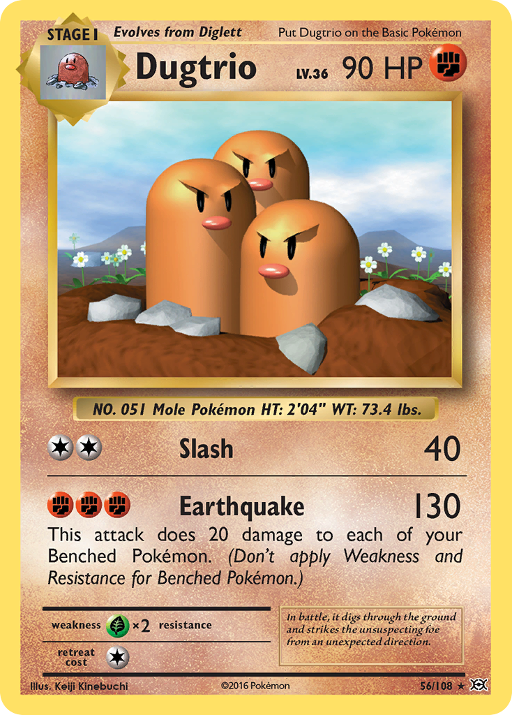 Dugtrio (56/108) [XY: Evolutions] | Good Games Modbury