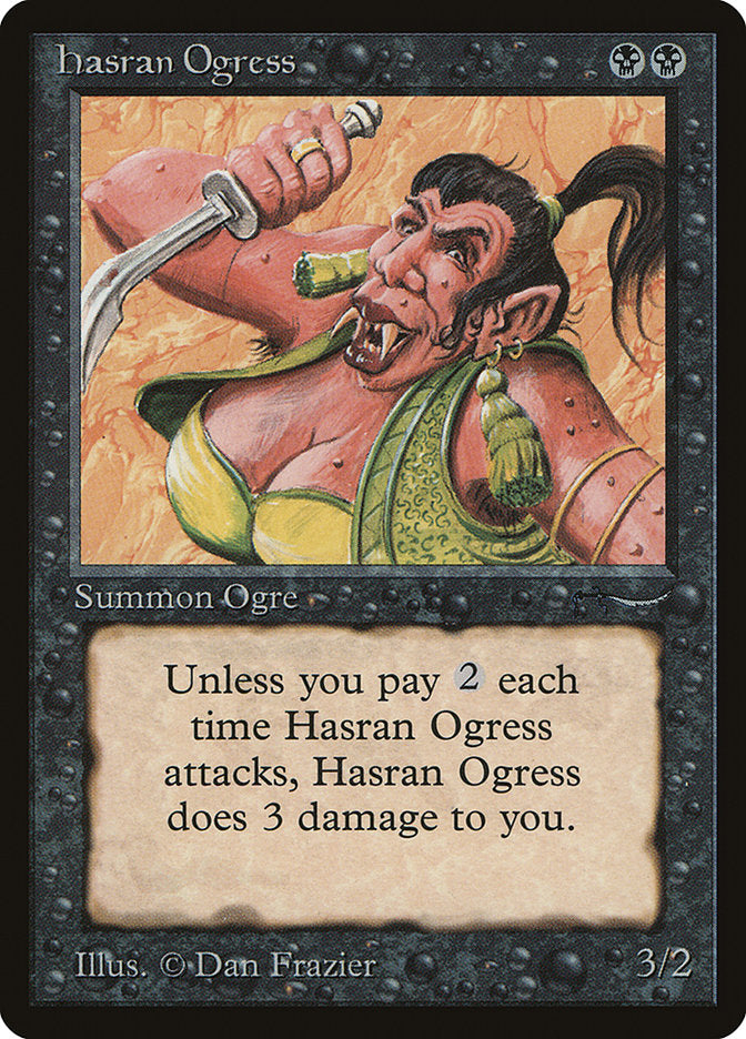 Hasran Ogress (Light Mana Cost) [Arabian Nights] | Good Games Modbury