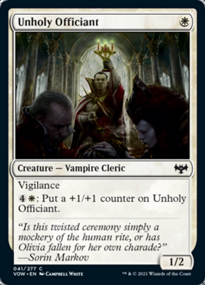 Unholy Officiant [Innistrad: Crimson Vow] | Good Games Modbury