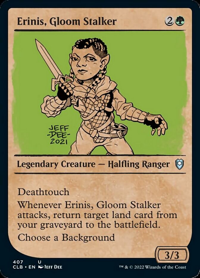 Erinis, Gloom Stalker (Showcase) [Commander Legends: Battle for Baldur's Gate] | Good Games Modbury