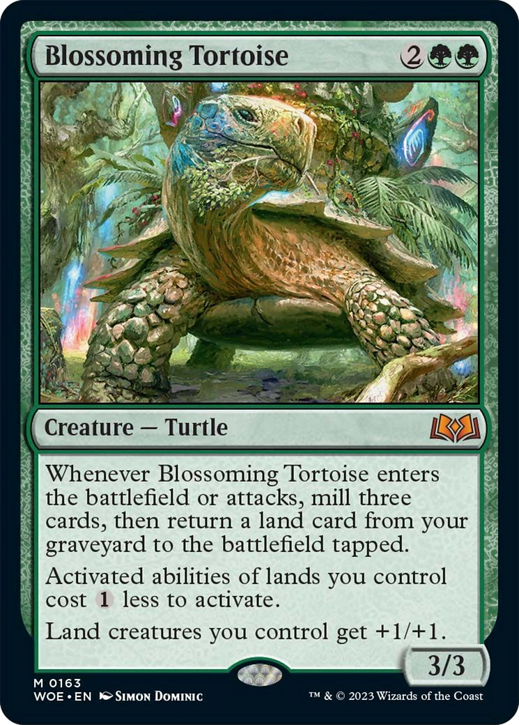 Blossoming Tortoise [Wilds of Eldraine] | Good Games Modbury
