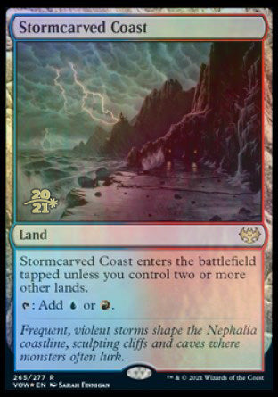 Stormcarved Coast [Innistrad: Crimson Vow Prerelease Promos] | Good Games Modbury