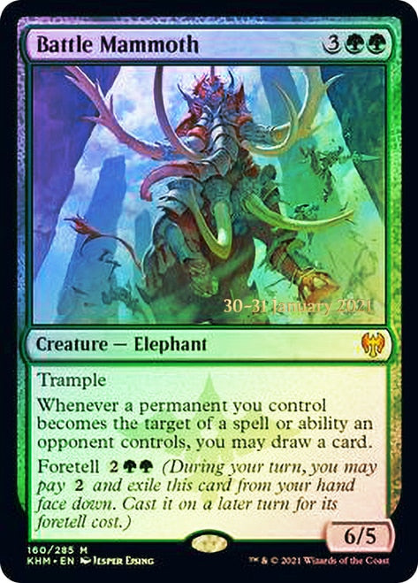 Battle Mammoth [Kaldheim Prerelease Promos] | Good Games Modbury