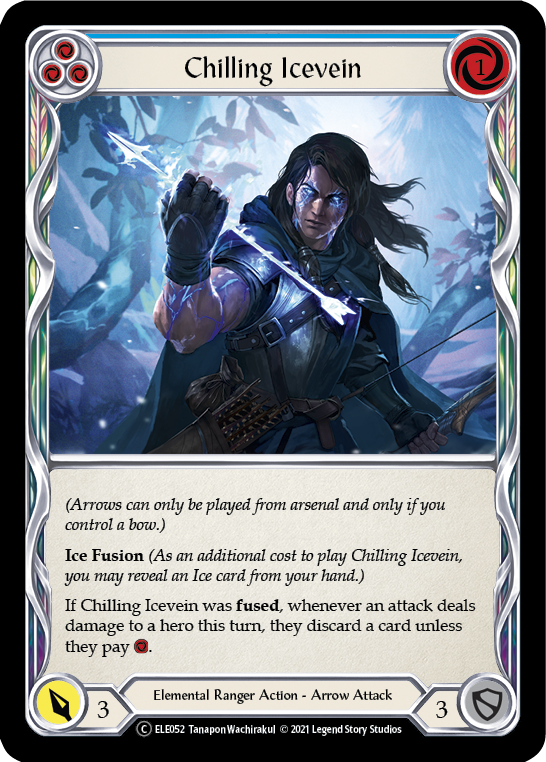 Chilling Icevein (Blue) [U-ELE052] (Tales of Aria Unlimited)  Unlimited Normal | Good Games Modbury