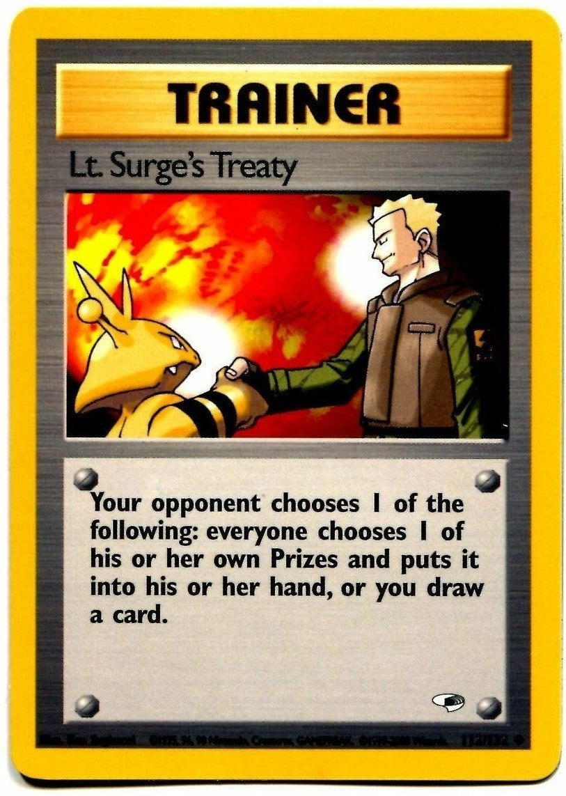 Lt. Surge's Treaty (112/132) [Gym Heroes Unlimited] | Good Games Modbury