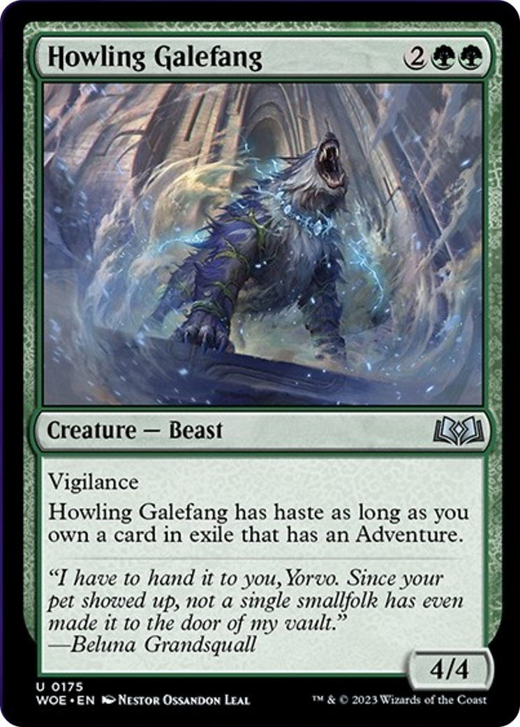 Howling Galefang [Wilds of Eldraine] | Good Games Modbury