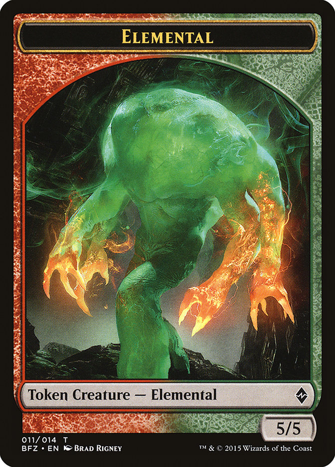 Elemental Token (011/014) [Battle for Zendikar Tokens] | Good Games Modbury