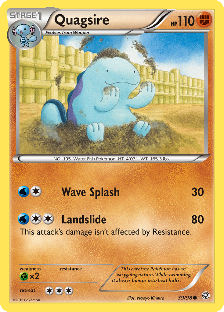 Quagsire (39/98) [XY: Ancient Origins] | Good Games Modbury