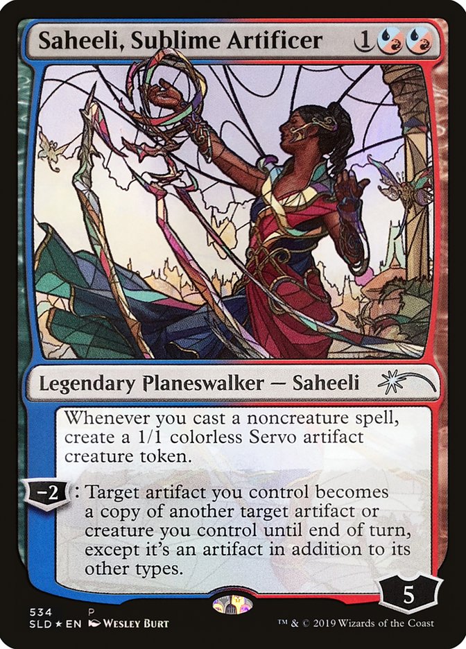 Saheeli, Sublime Artificer (Stained Glass) [Secret Lair Drop Promos] | Good Games Modbury