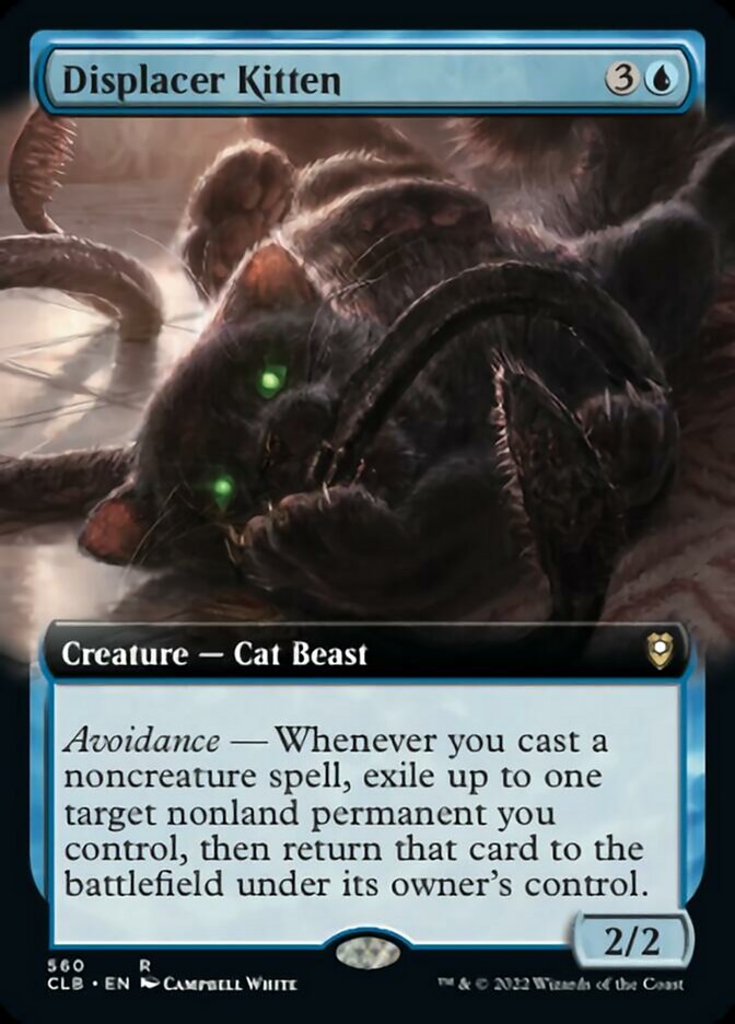 Displacer Kitten (Extended Art) [Commander Legends: Battle for Baldur's Gate] | Good Games Modbury