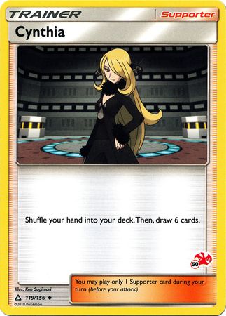 Cynthia (119/156) (Charizard Stamp #50) [Battle Academy 2020] | Good Games Modbury