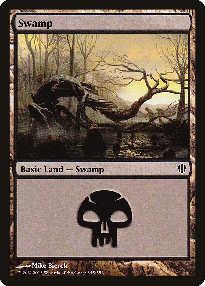 Swamp (345) [Commander 2013] | Good Games Modbury