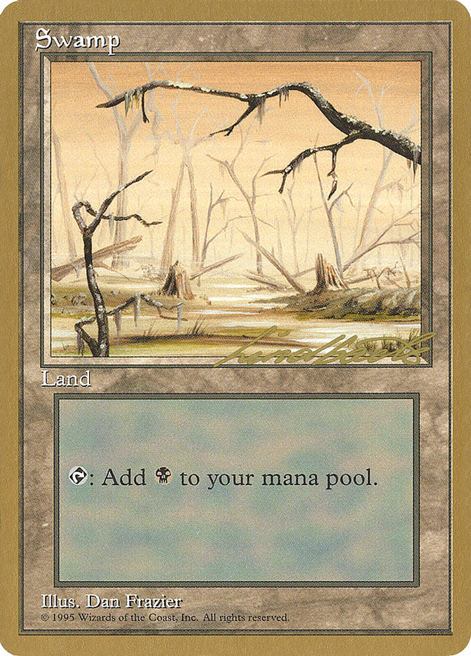 Swamp (ll370) (Leon Lindback) [Pro Tour Collector Set] | Good Games Modbury