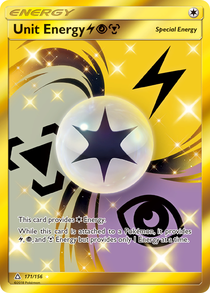 Unit Energy (171/156) (Lightning, Psychic, Metal) [Sun & Moon: Ultra Prism] | Good Games Modbury
