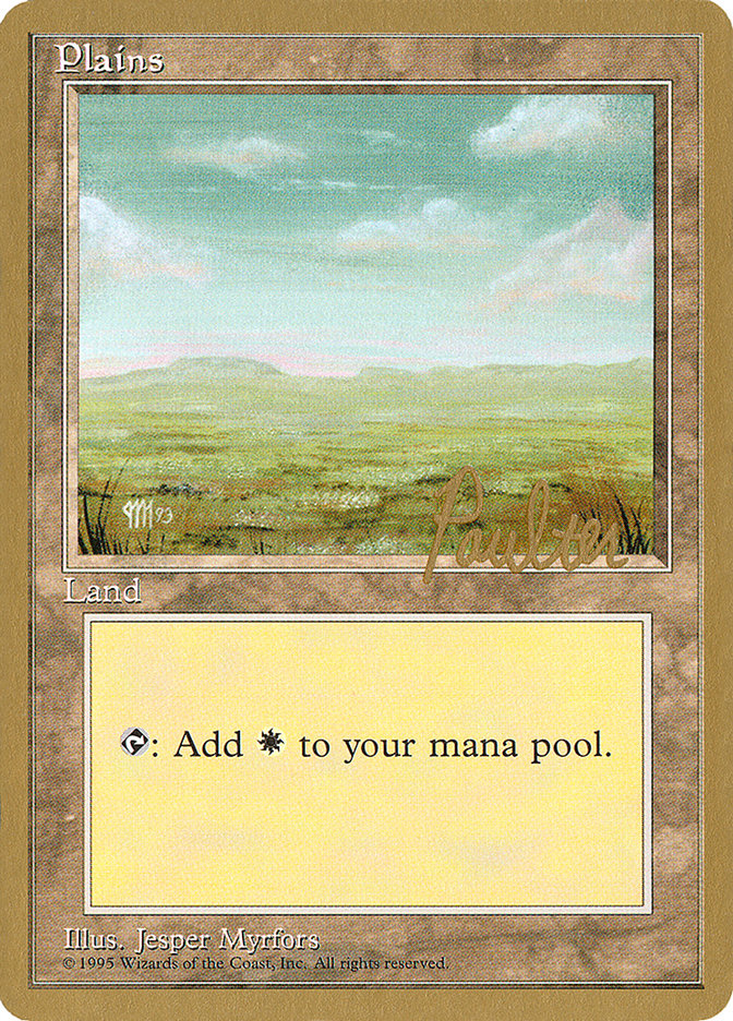 Plains (pp364) (Preston Poulter) [Pro Tour Collector Set] | Good Games Modbury