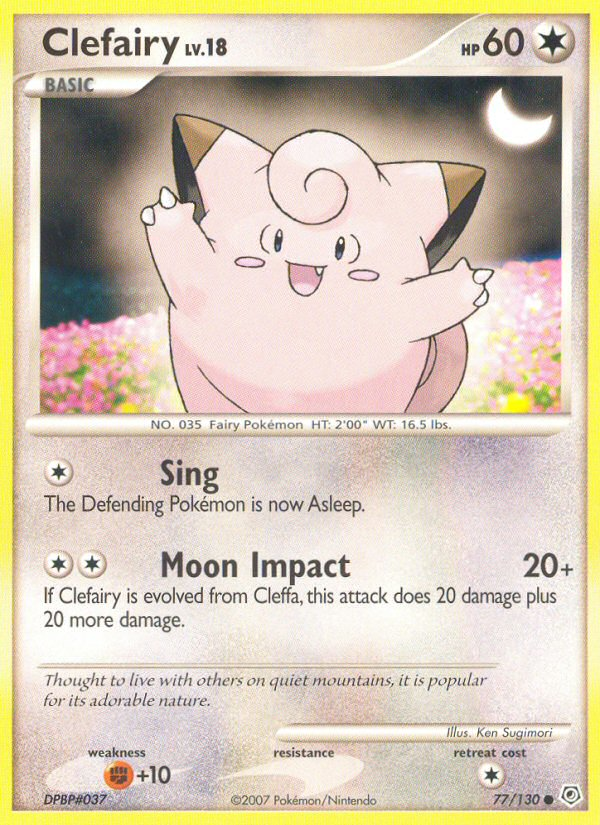 Clefairy (77/130) [Diamond & Pearl: Base Set] | Good Games Modbury