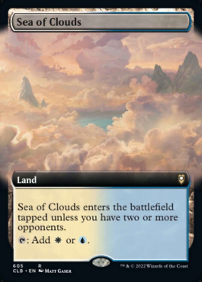 Sea of Clouds (Extended Art) [Commander Legends: Battle for Baldur's Gate] | Good Games Modbury