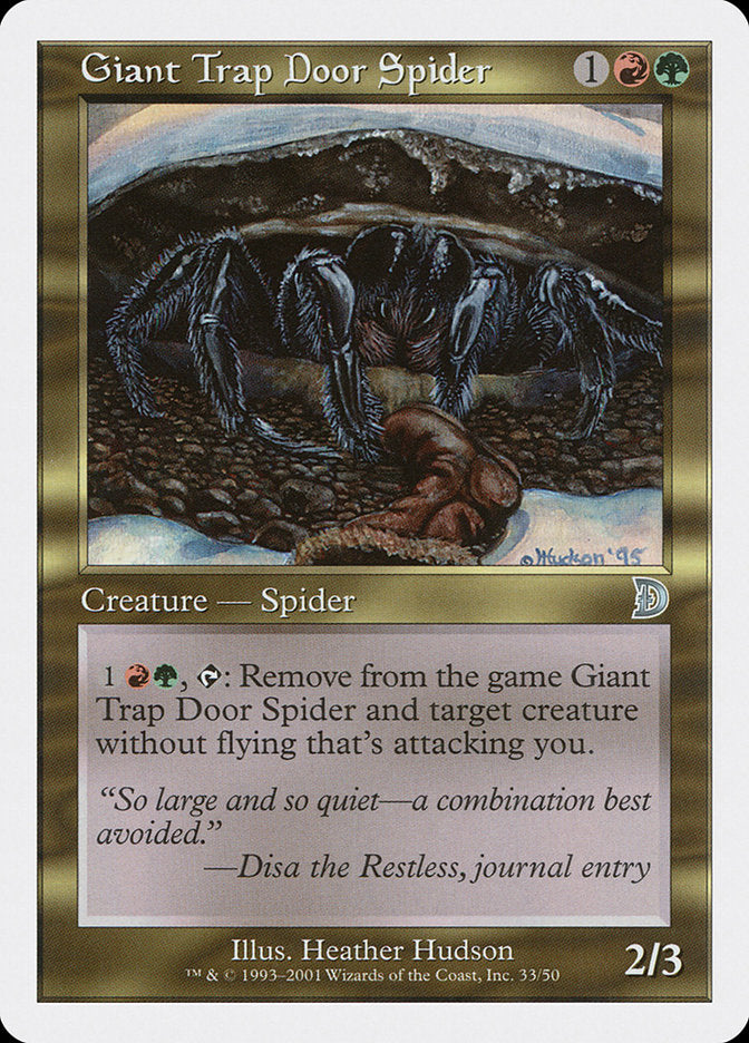 Giant Trap Door Spider [Deckmasters] | Good Games Modbury