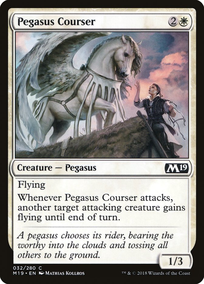 Pegasus Courser [Core Set 2019] | Good Games Modbury