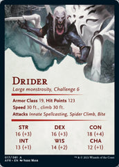 Drider Art Card [Dungeons & Dragons: Adventures in the Forgotten Realms Art Series] | Good Games Modbury