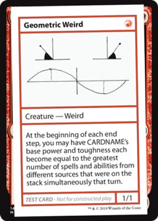 Geometric Weird (2021 Edition) [Mystery Booster Playtest Cards] | Good Games Modbury